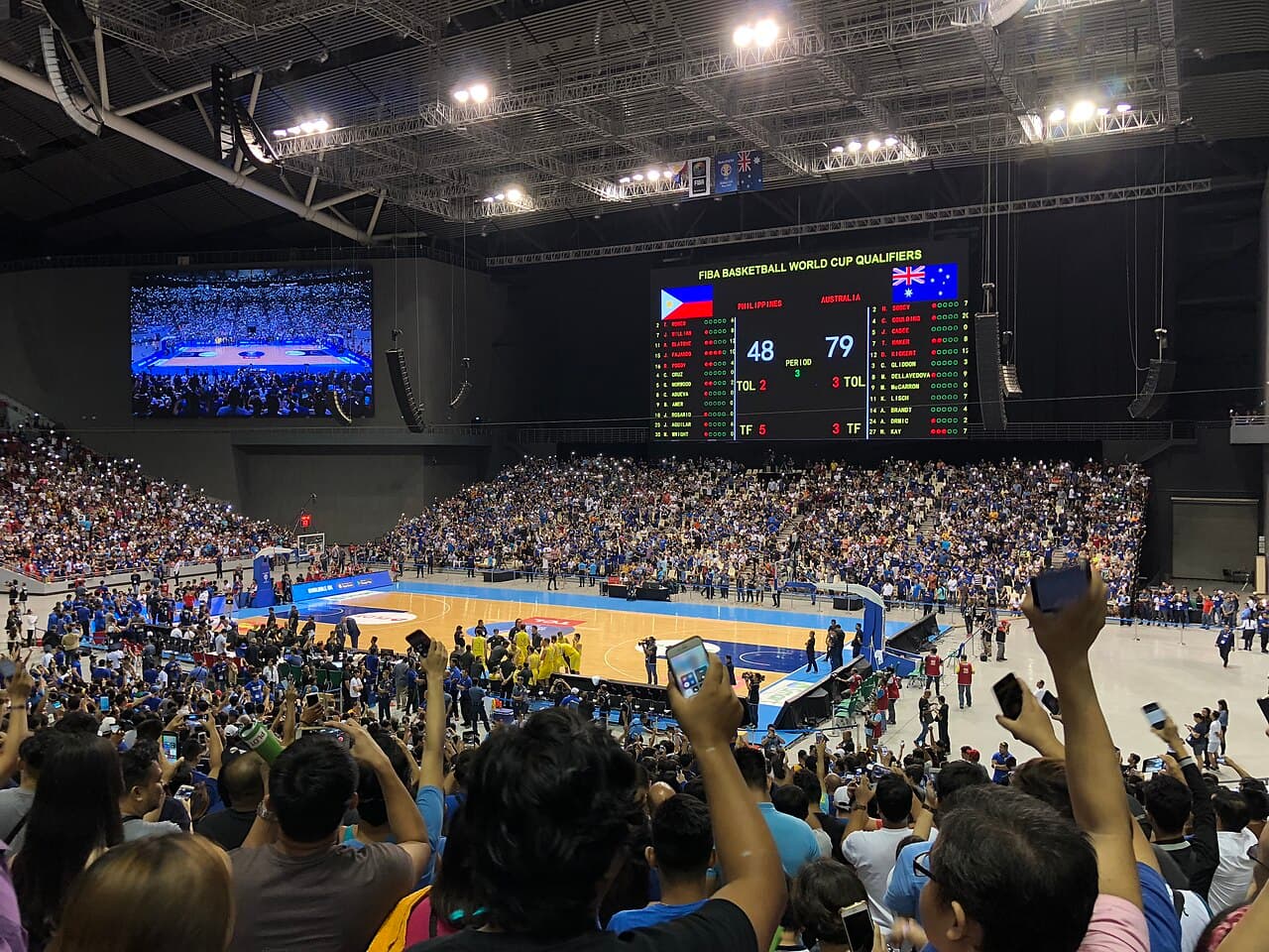 National sporting event at a filled Philippine arena
